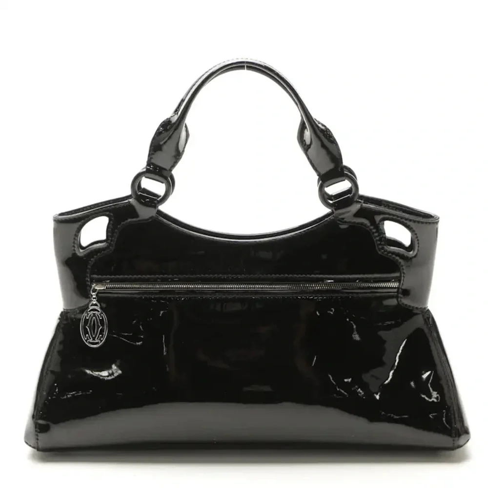 ‼️SOLD‼️Cartier Marcello de Cartier Small Handbag in Black Patent Leather - Picture 6 of 10
